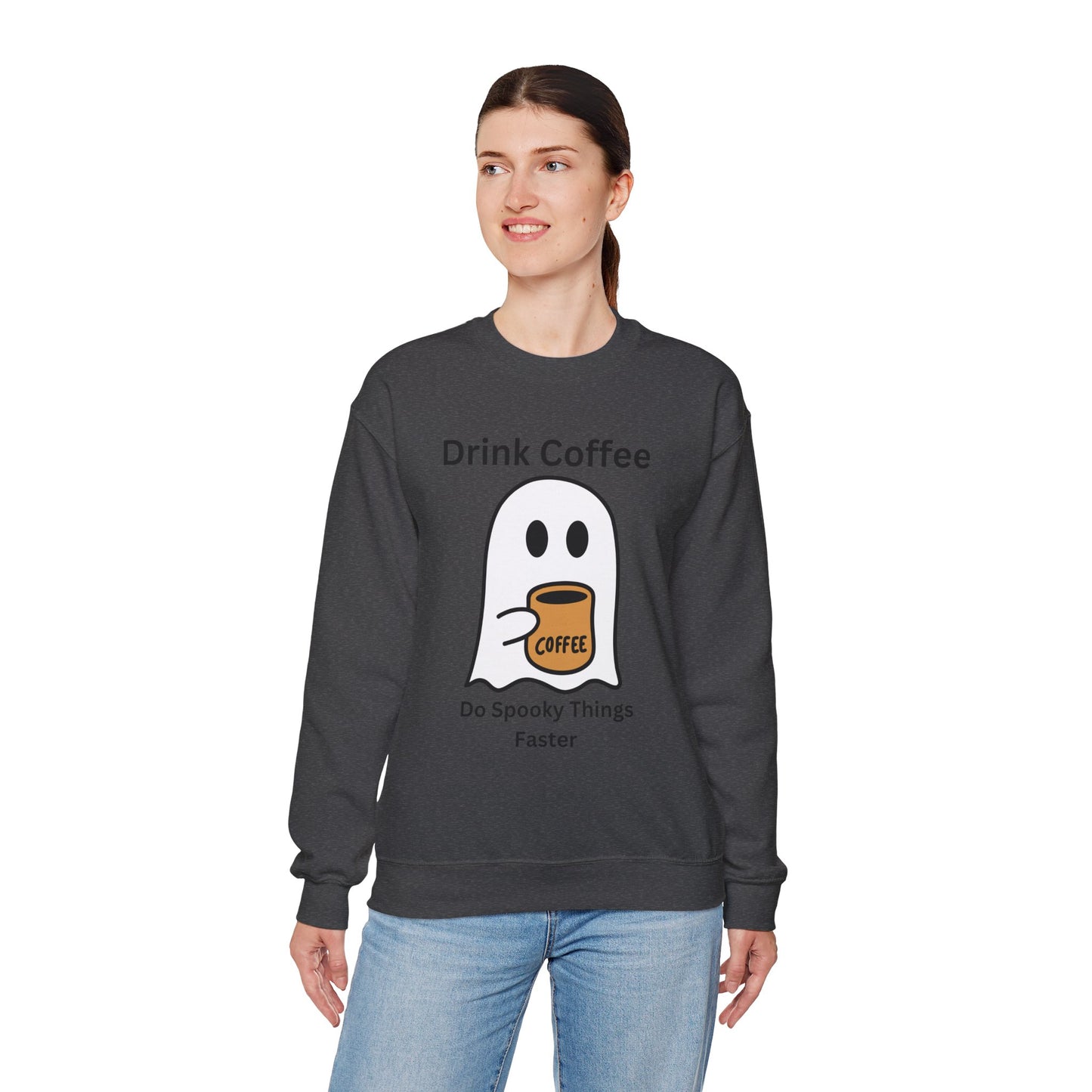 Boo Drink Coffee-Ghost-Sweatshirt
