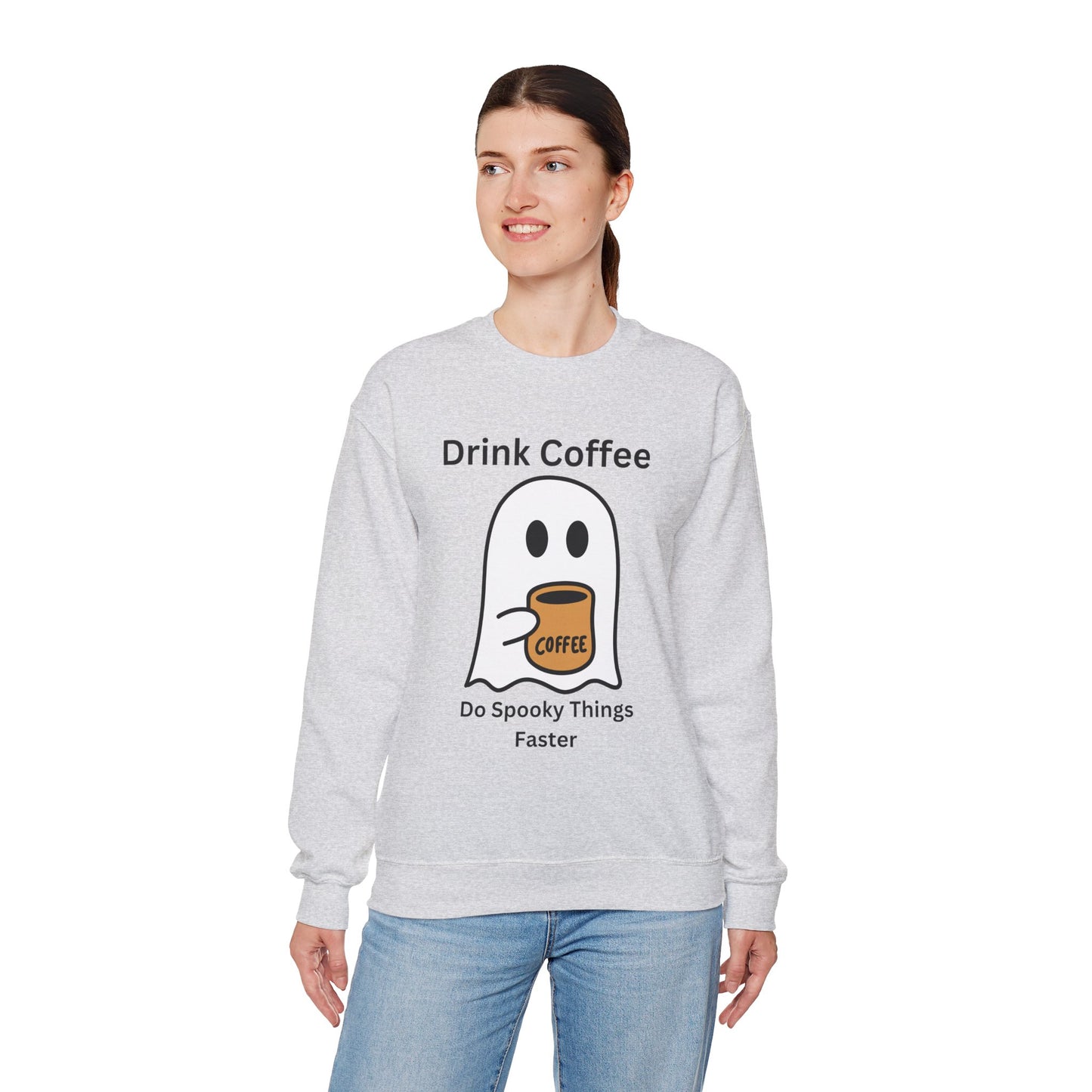 Boo Drink Coffee-Ghost-Sweatshirt