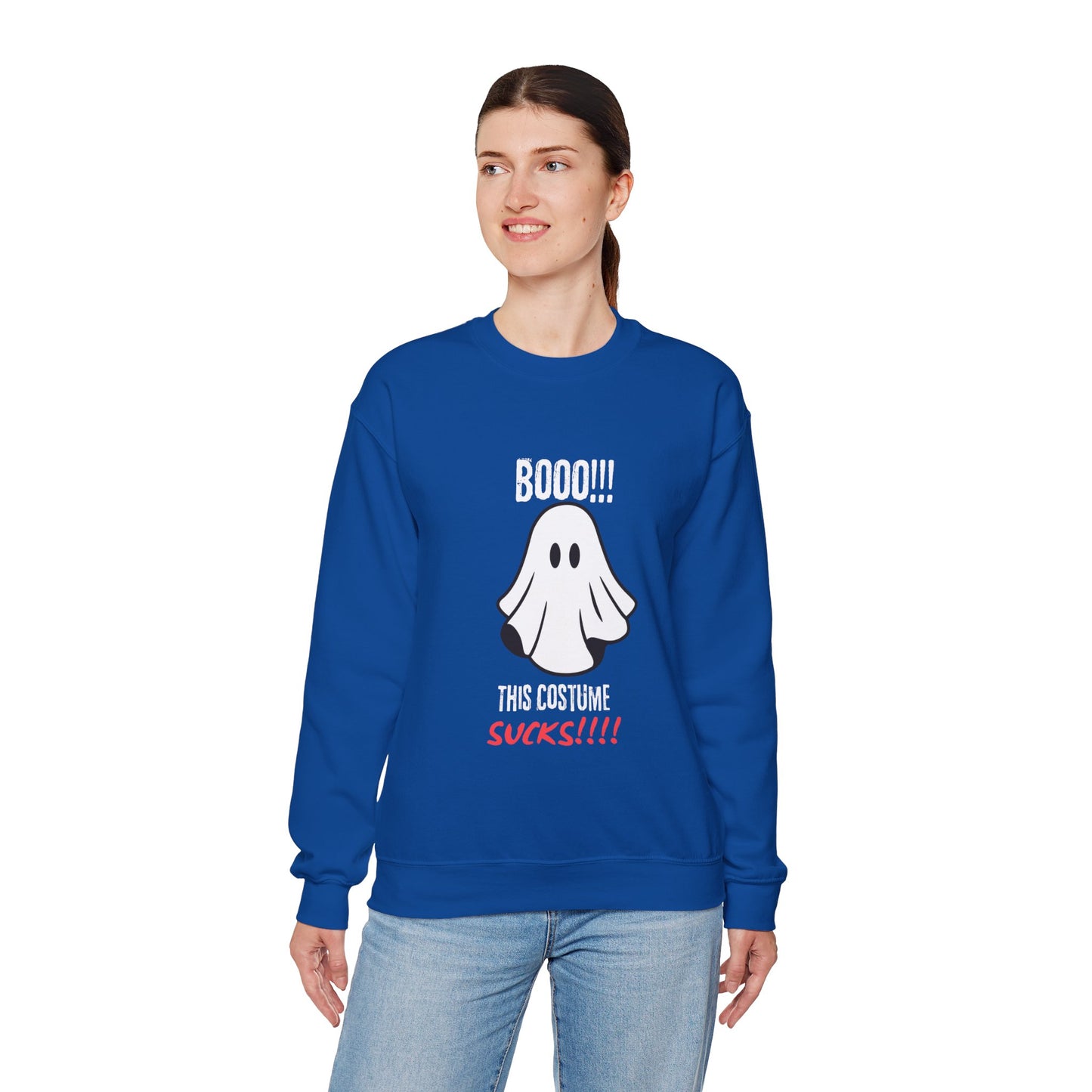 Boo Costume Sucks-Black-Sweatshirt