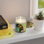 Yellow Flower-Scented Candles, Coconut Apricot Wax (4oz, 9oz)
