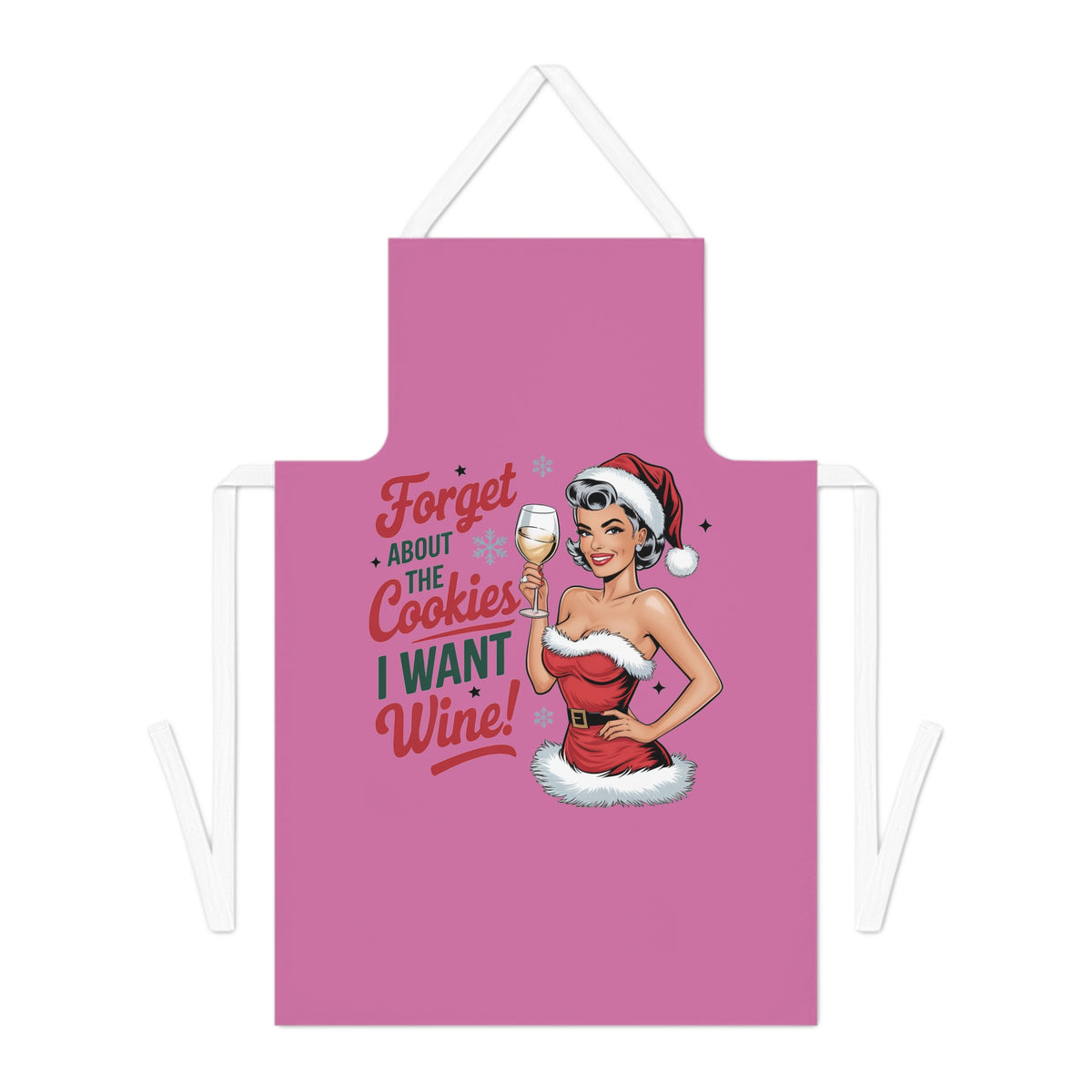 Forget About The Cookies-Adult Apron (AOP) (Lt Pink)