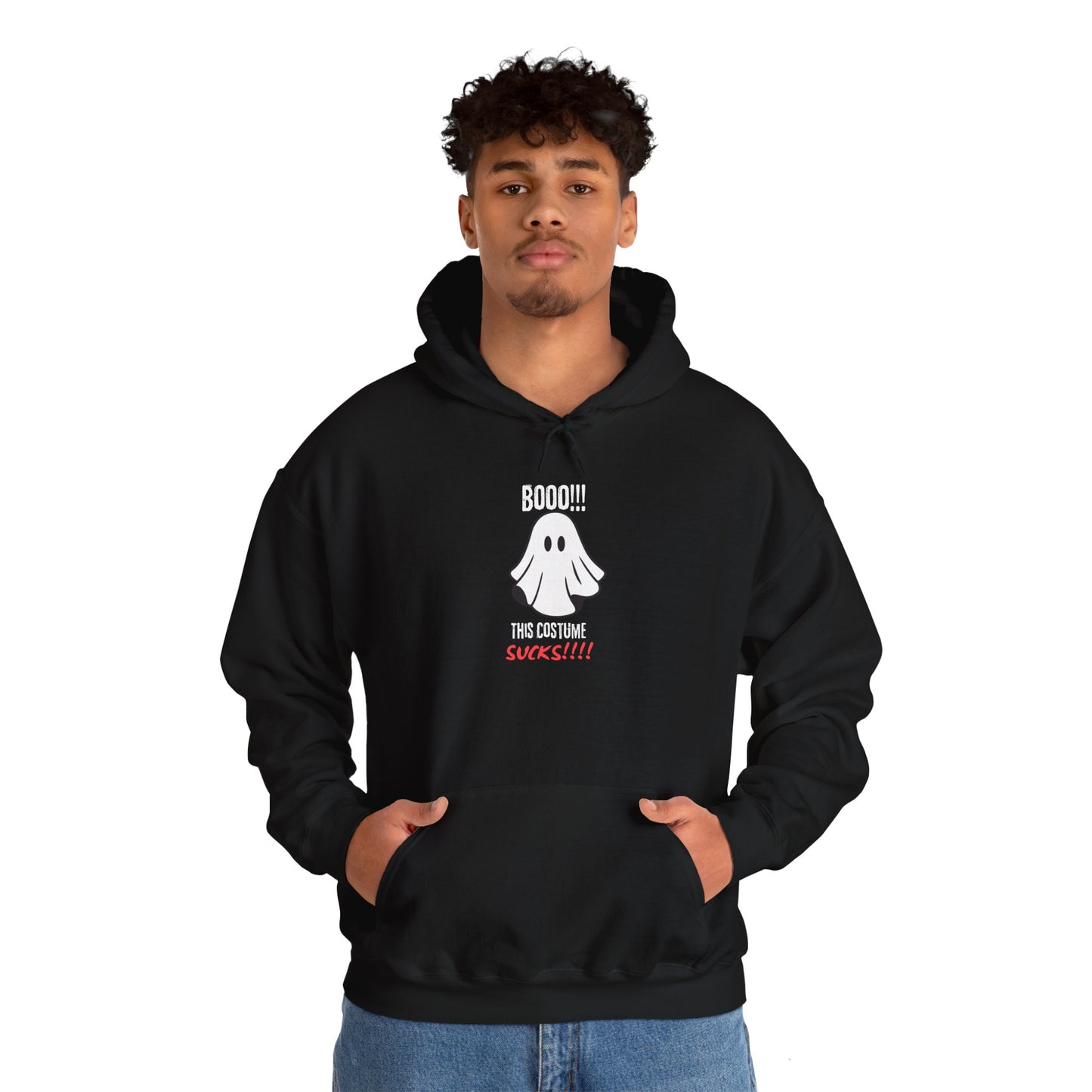 Boo Costume Sucks-Black-Hoodie
