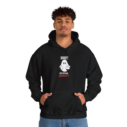 Boo Costume Sucks-Black-Hoodie