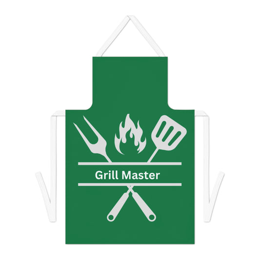 Grill Master Apron-Green-White