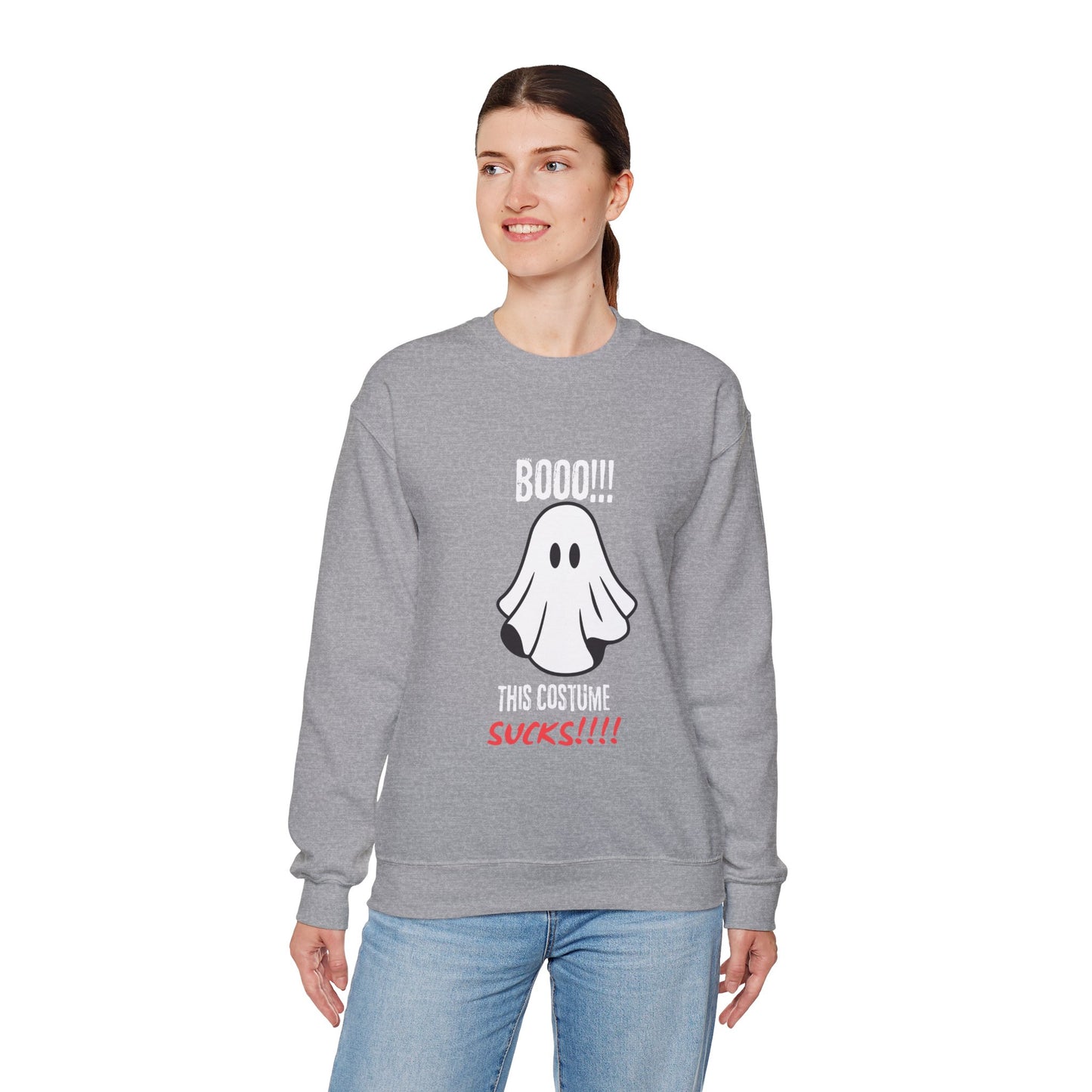 Boo Costume Sucks-Black-Sweatshirt