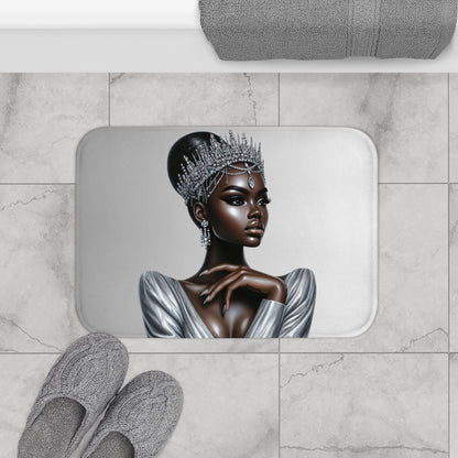 Queen Silver Bath Mat
