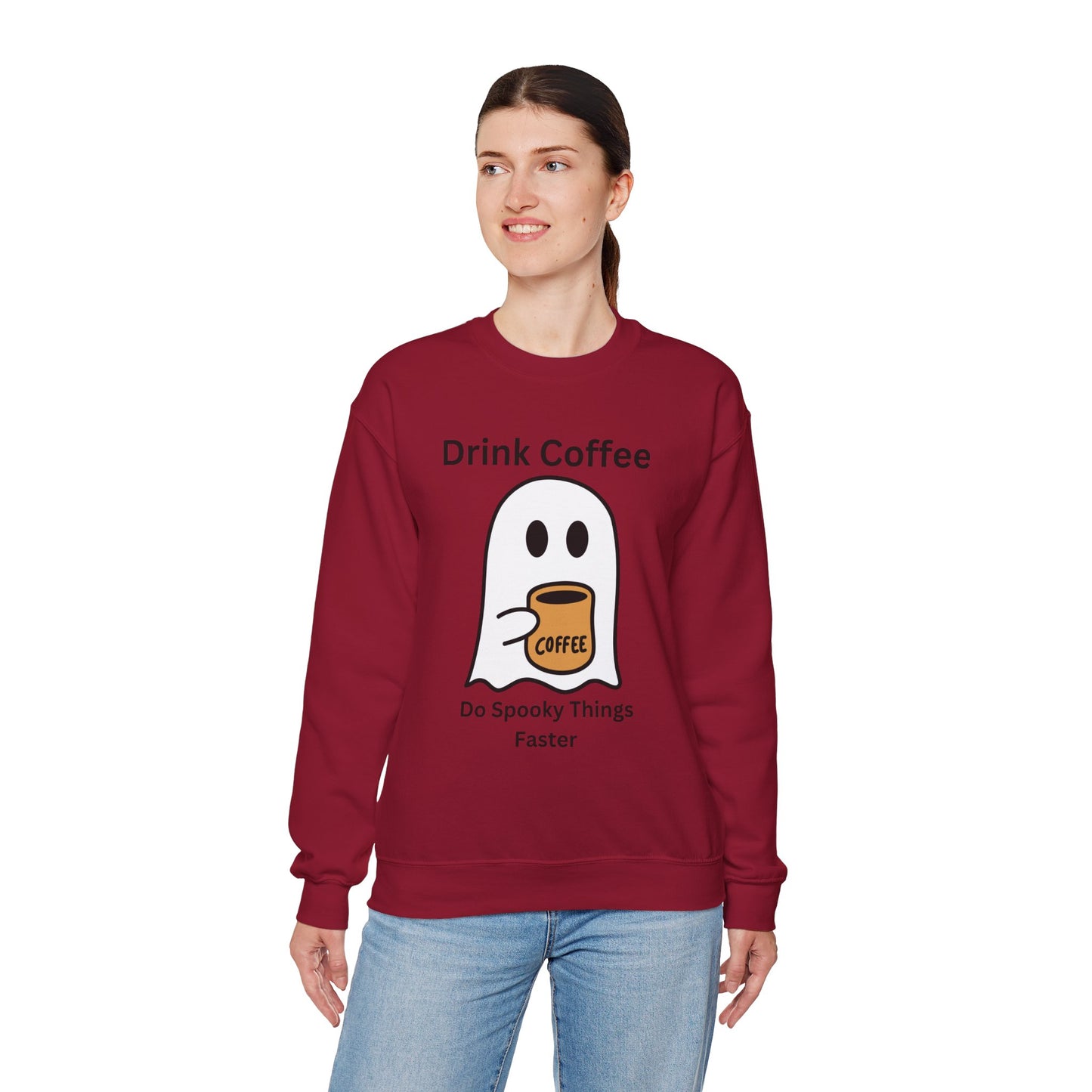Boo Drink Coffee-Ghost-Sweatshirt
