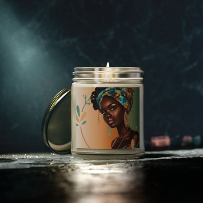 Teal-Scented Candles, Coconut Apricot Wax (4oz, 9oz)