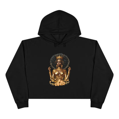 Golden Goddess Crop Hoodie