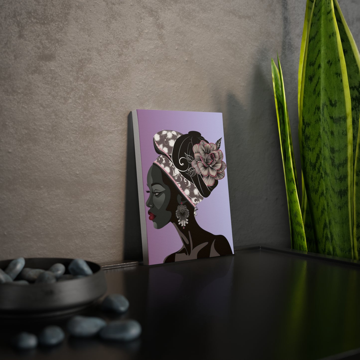 Feather-Canvas Photo Tile