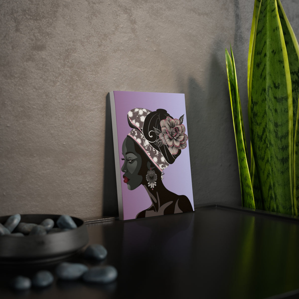 Feather-Canvas Photo Tile