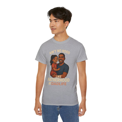 Ain't No Hood-Hispanic-Ultra Cotton Tee - Ain't No Hood Like Fatherhood
