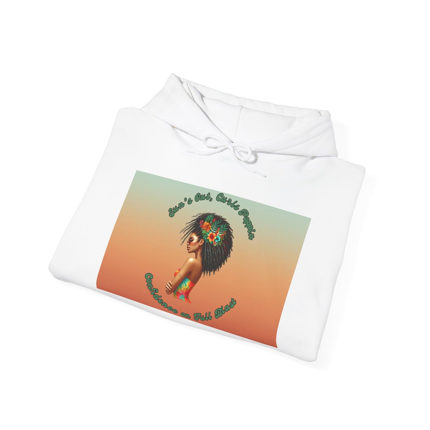 Curls Poppin Hooded Sweatshirt