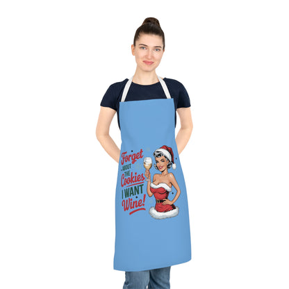 Forget About The Cookies-Adult Apron (AOP) (Lt Blue)