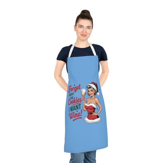 Forget About The Cookies-Adult Apron (AOP) (Lt Blue)