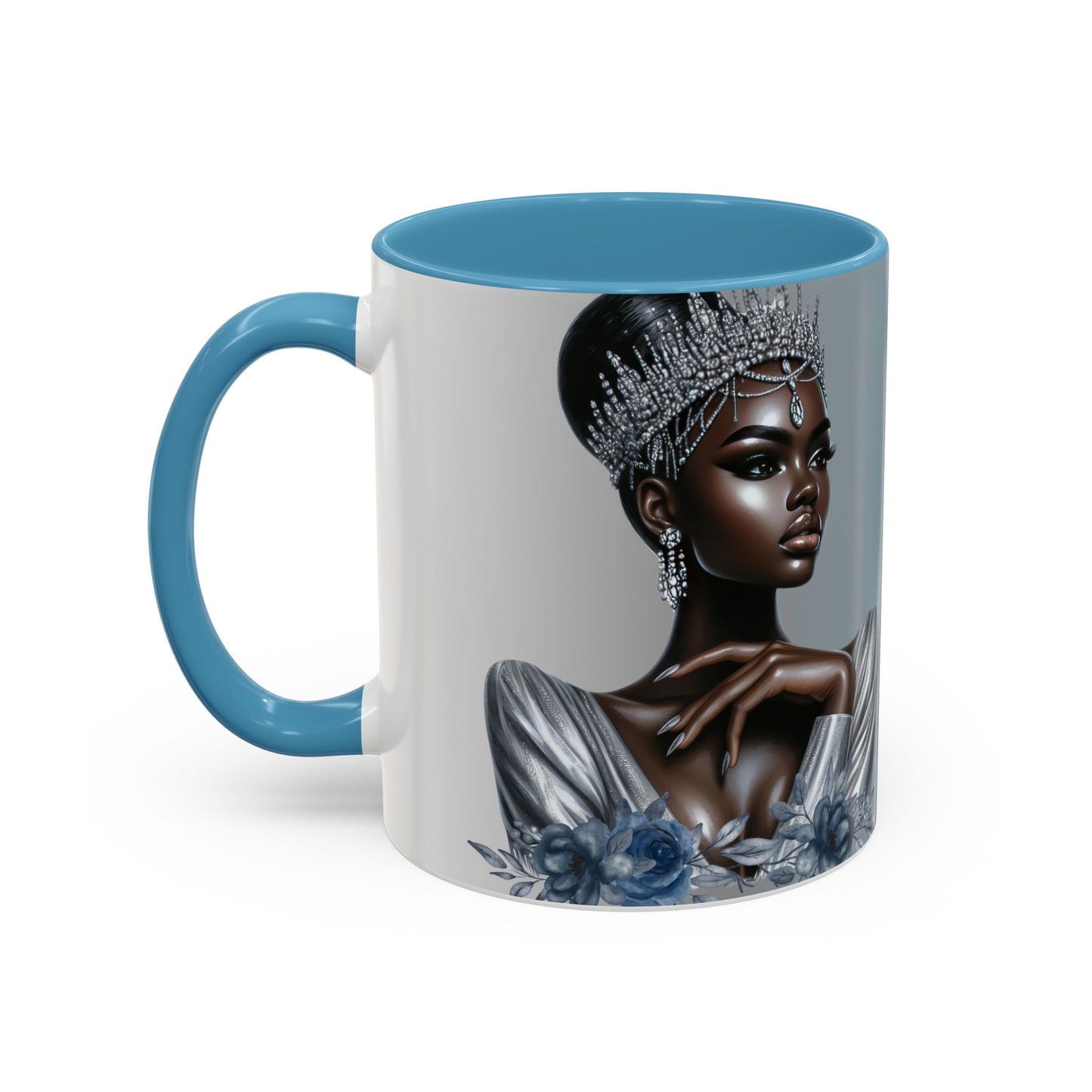 Queen Silver Accent Coffee Mug - 11 & 15oz