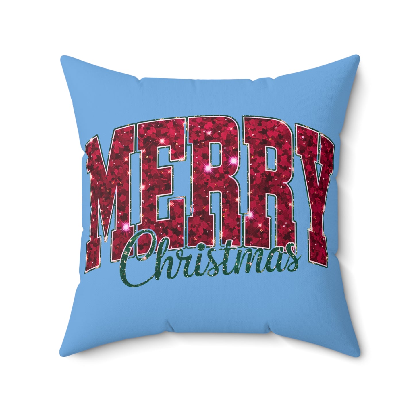 Merry Christmas Glitter-Light Blue