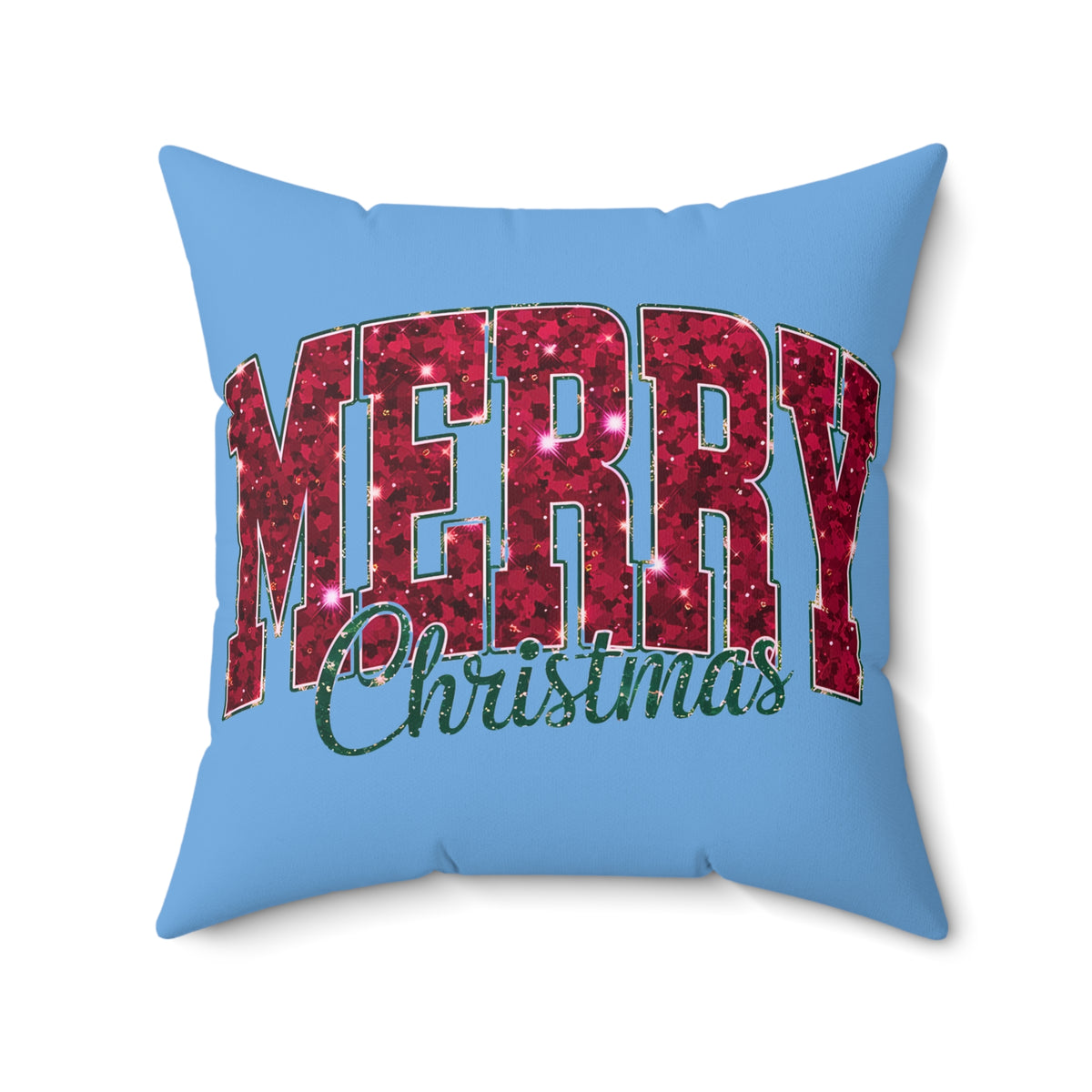 Merry Christmas Glitter-Light Blue