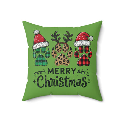 Merry Christmas Paws-Green