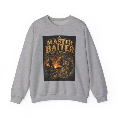 Master Baiter Fishing Sweatshirt – Vintage Angler Crewneck Gift