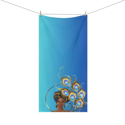 Peacock-Mink-Cotton Towel