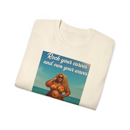 Embrace Your Curves And Rock Your Waves, Body Positivity T-Shirt