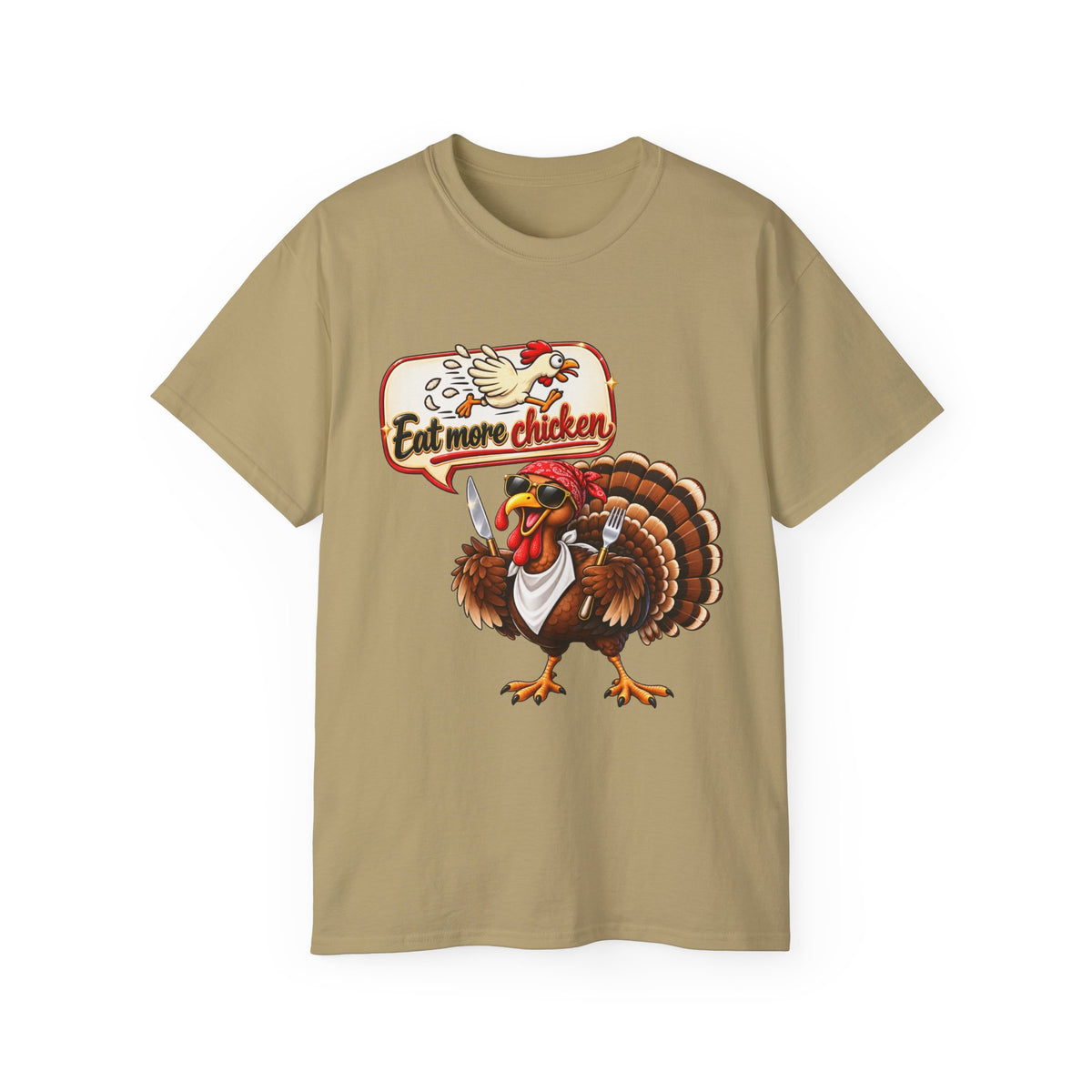 'Eat More Chicken' Thanksgiving Graphic Tee