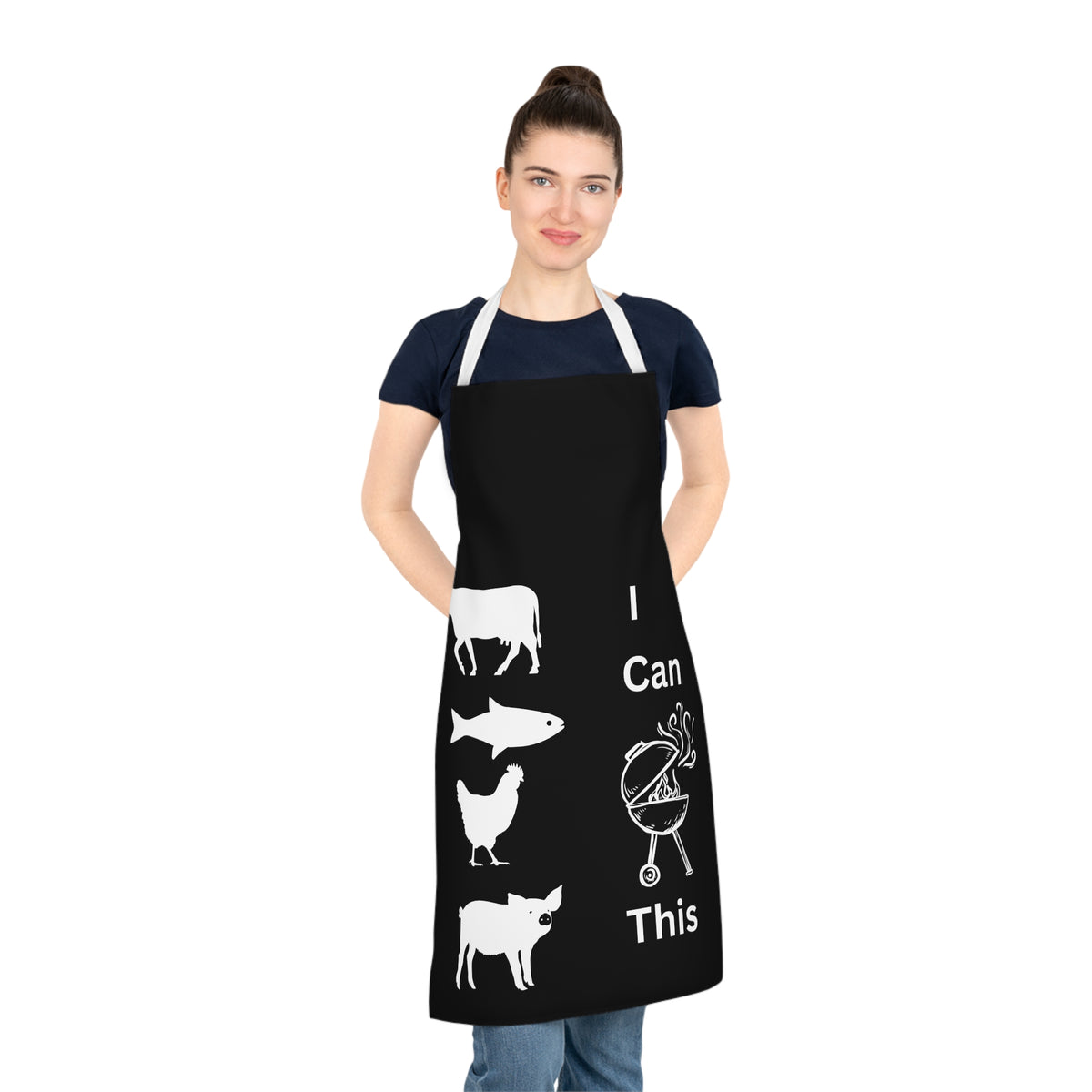 I Can Grill-Black-Apron