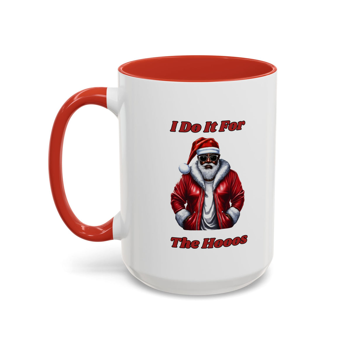 I Do It For The Hoos-Accent Coffee Mug (11, 15oz) (Red)