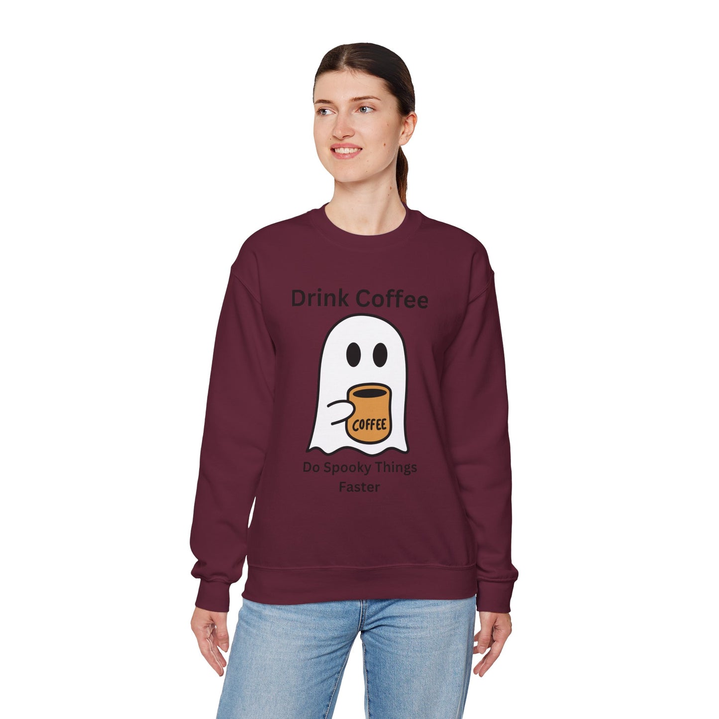 Boo Drink Coffee-Ghost-Sweatshirt
