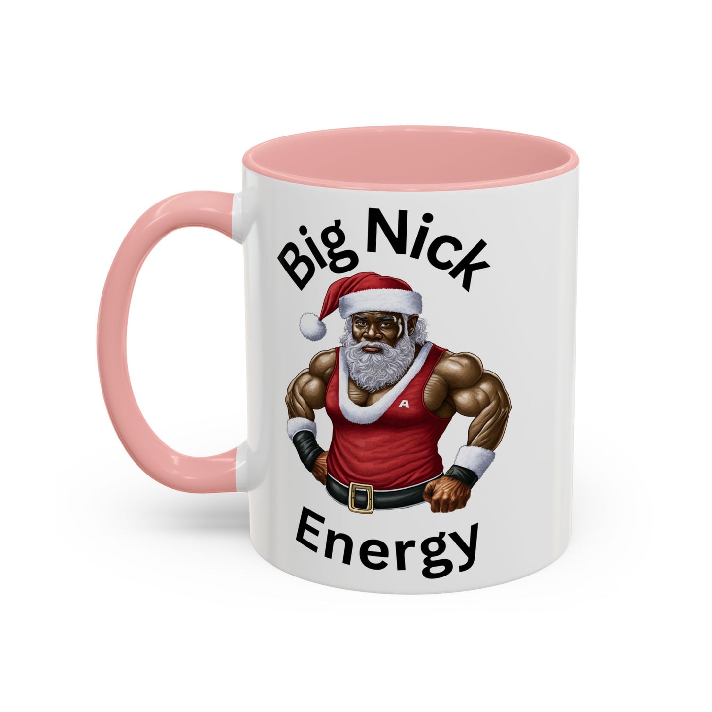 Big Nick Energy-Accent Coffee Mug (11, 15oz) (Black)