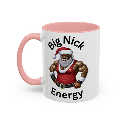 Big Nick Energy-Accent Coffee Mug (11, 15oz) (Black)