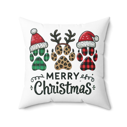 Merry Christmas Paws-White