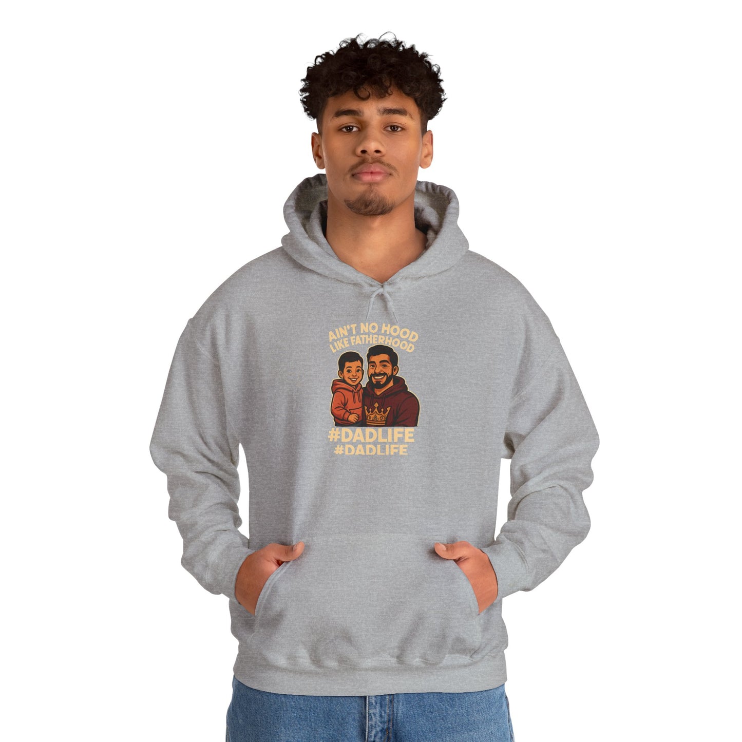 Ain't No Hood Like Fatherhood Hoodie for Dads