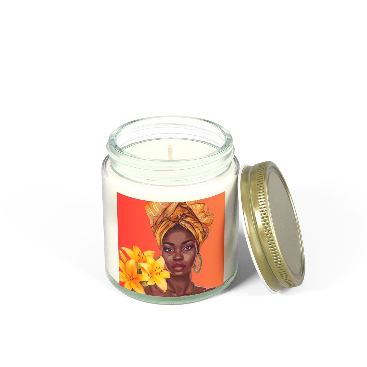 Lily-Scented Candles, Coconut Apricot Wax (4oz, 9oz)