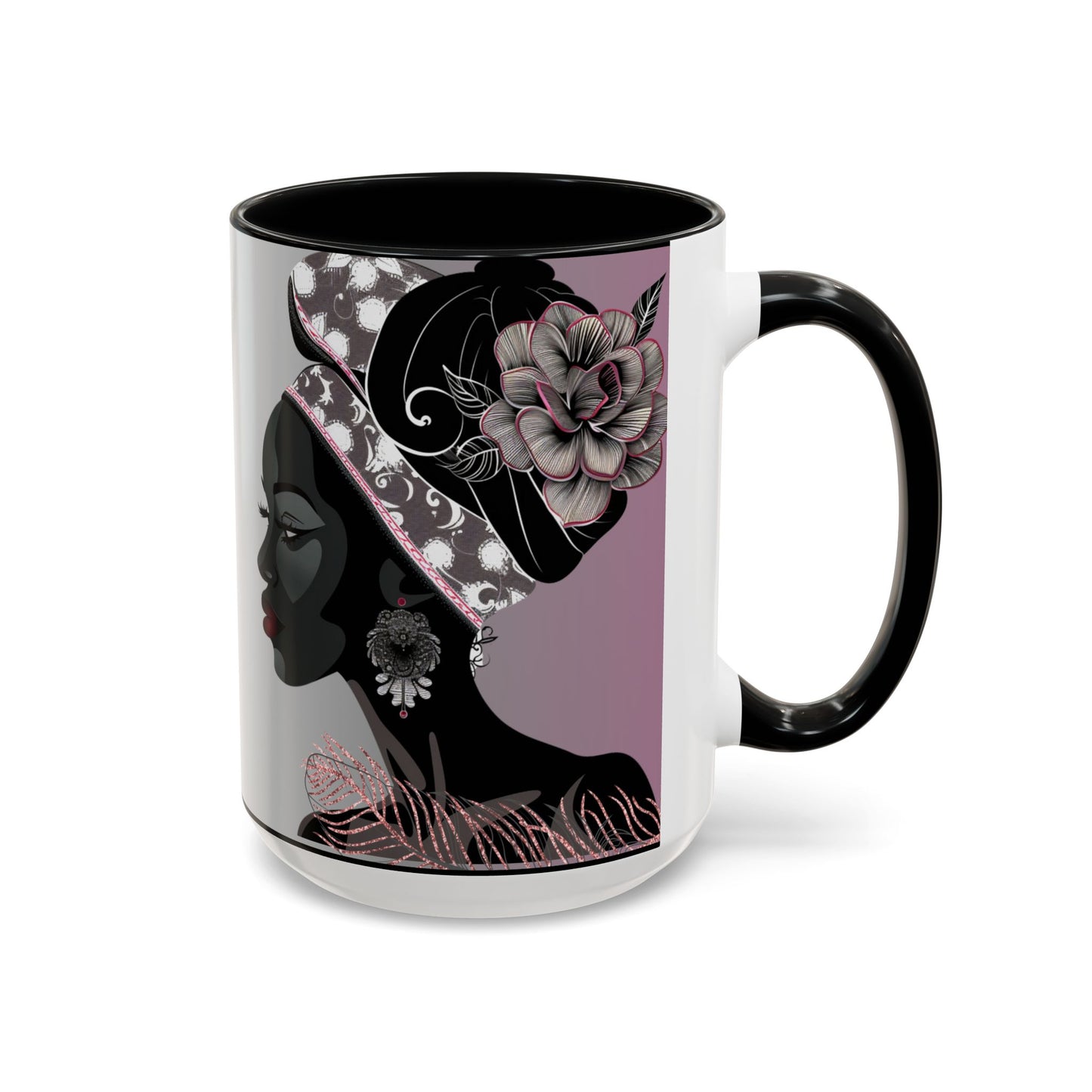 Queen Feather Accent Coffee Mug - 11oz & 15oz