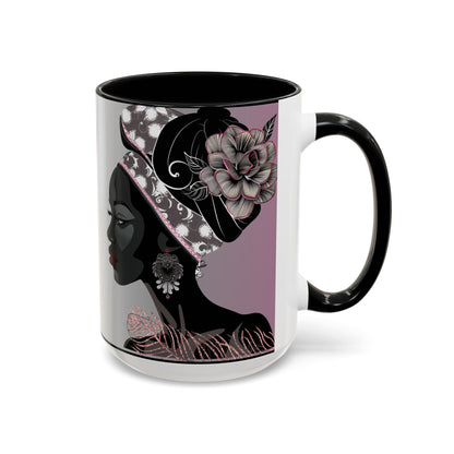 Queen Feather Accent Coffee Mug - 11oz & 15oz