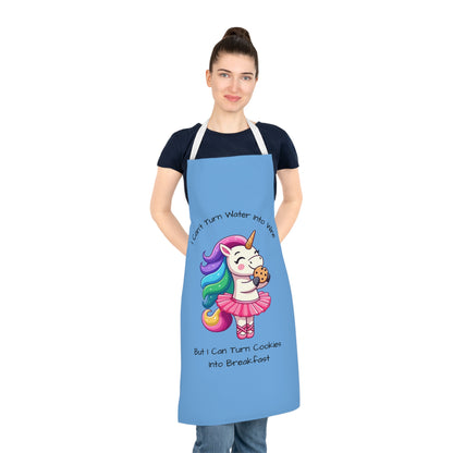 Cookies Into Breakfast-Adult Apron (AOP) (Lt Blue)