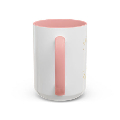 Naughty Feels Nice-Accent Coffee Mug (11, 15oz) (Pink)