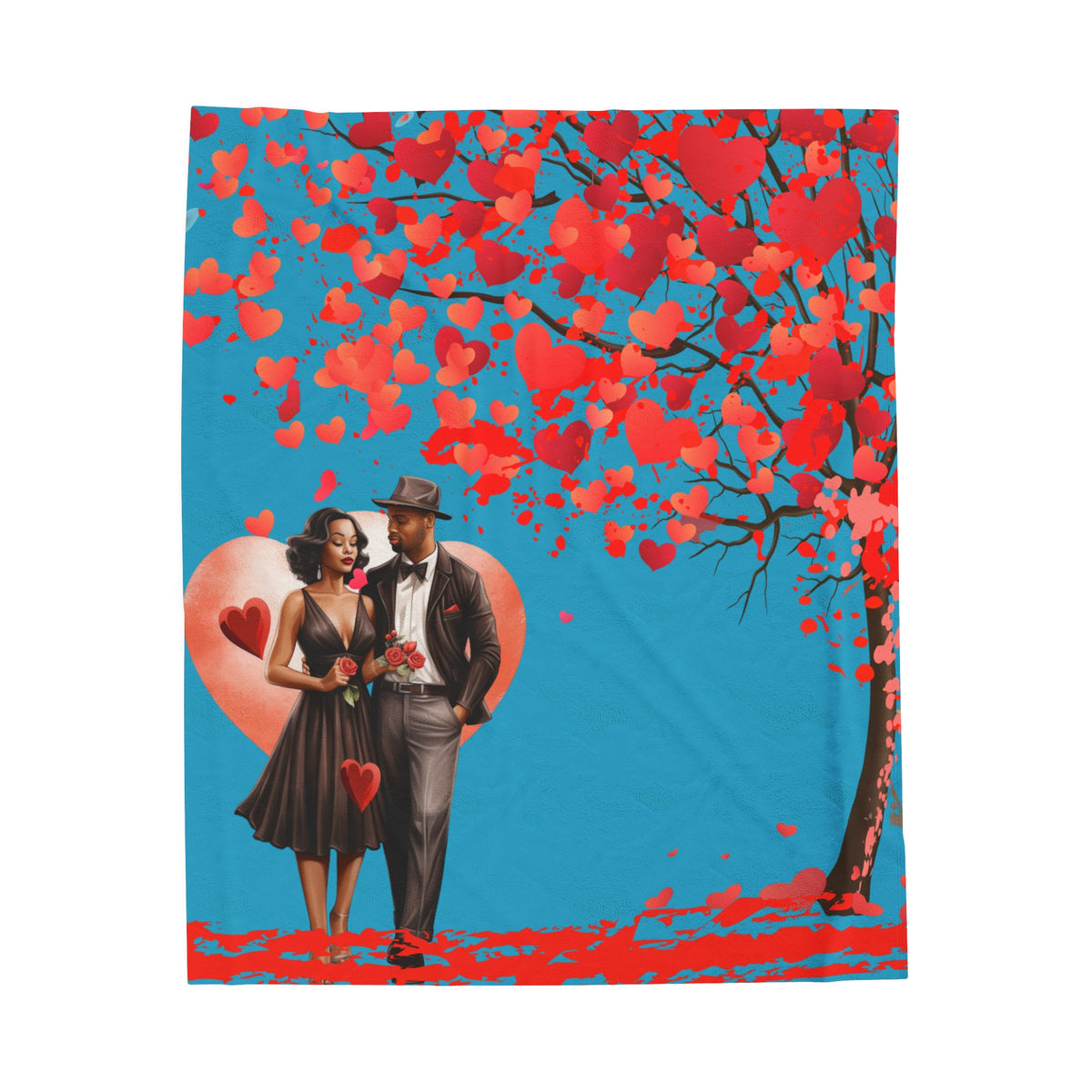 Love Stroll-Velveteen Plush Blanket
