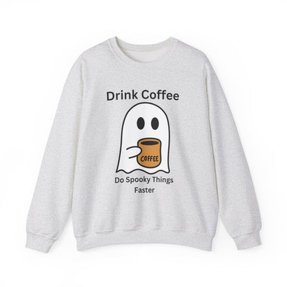 Boo Drink Coffee-Ghost-Sweatshirt