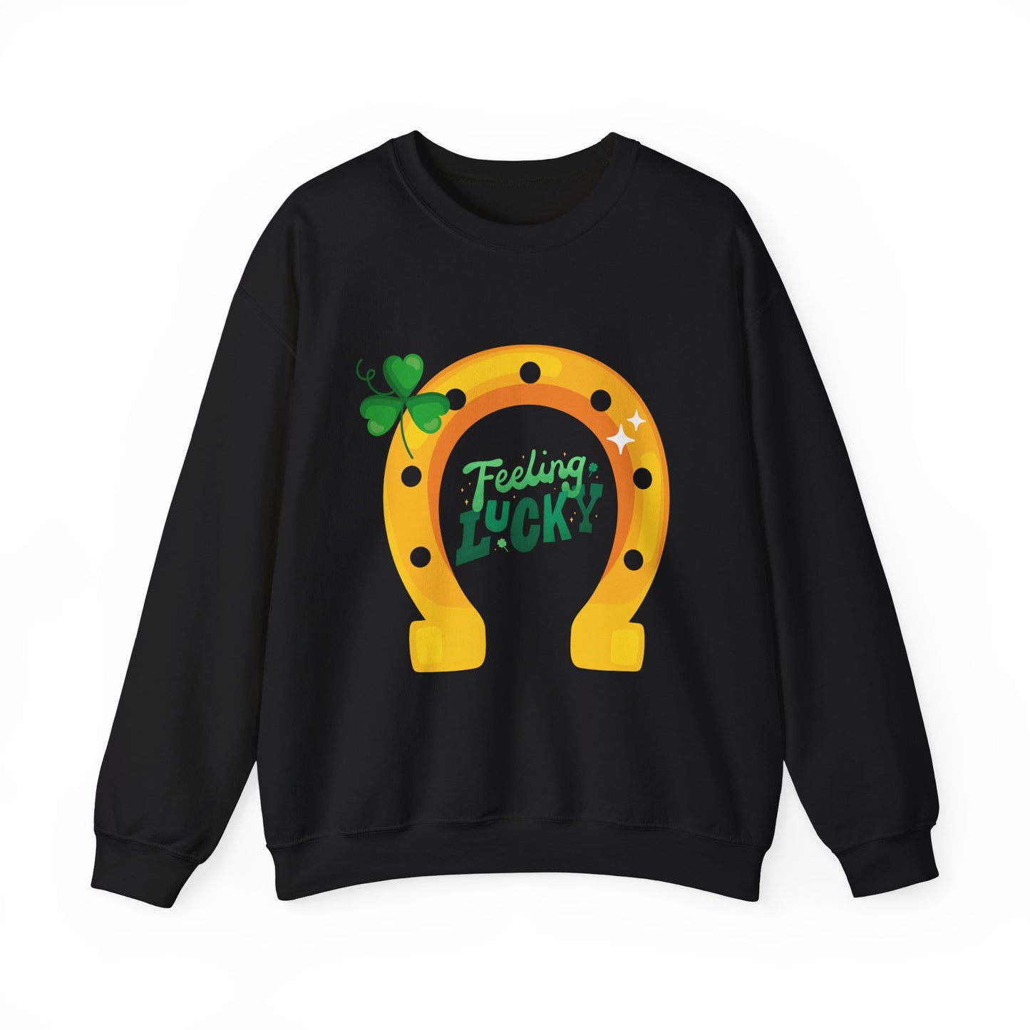 Feeling Lucky Horseshoe Sweatshirt — St. Patrick’s Day