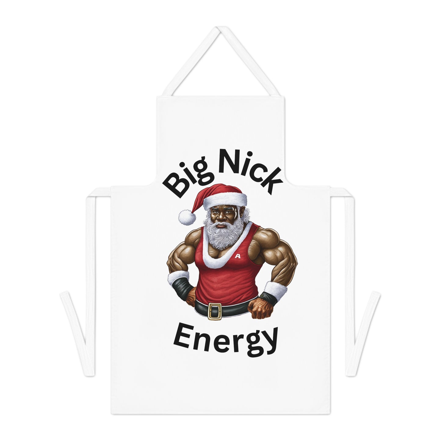 Big Nick Energy-Adult Apron (AOP) (White)