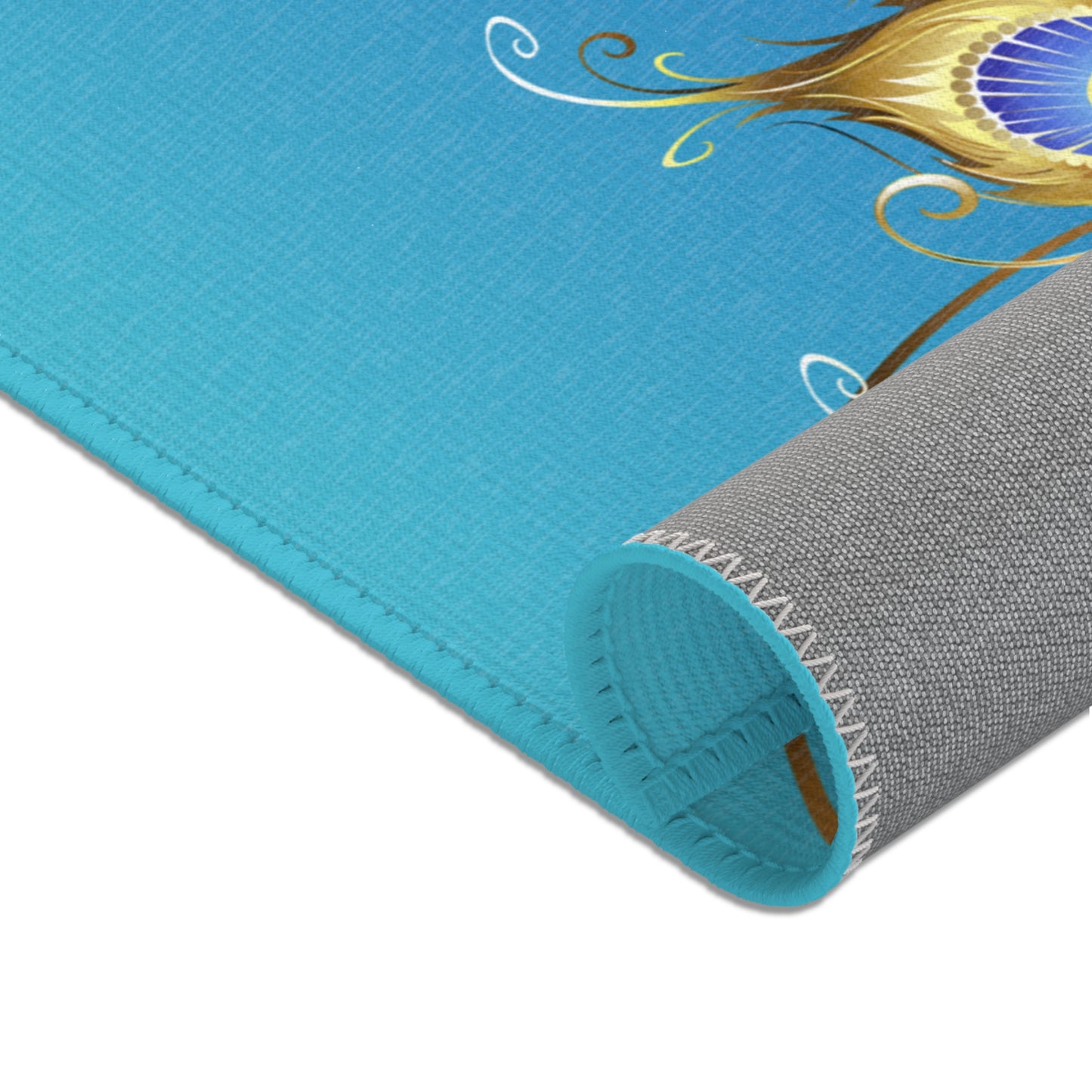 Elegant Peacock Queen Area Rug - Vibrant Home Décor for Every Occasion