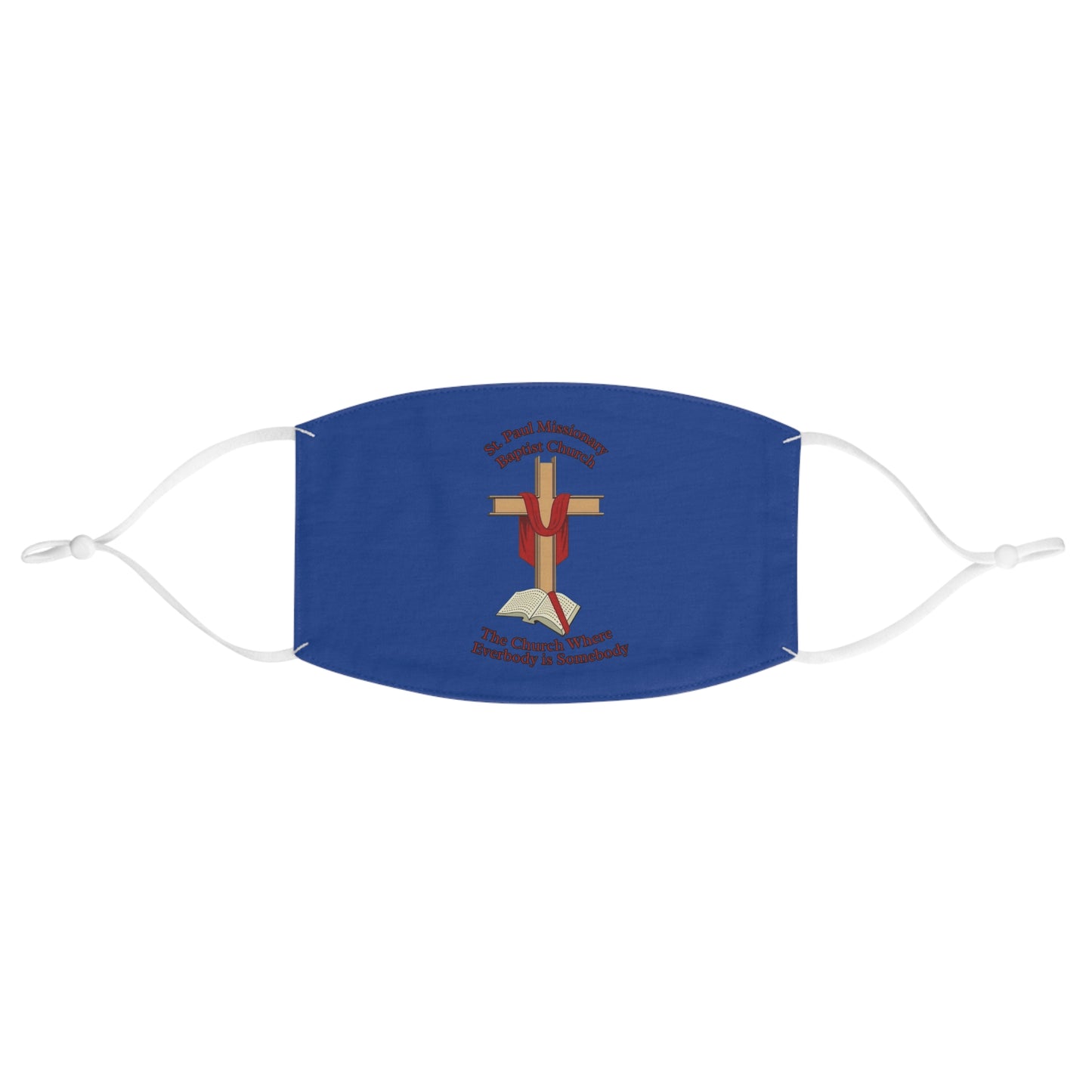 St Paul Missionary Baptist Church Face Mask — Dk Blue