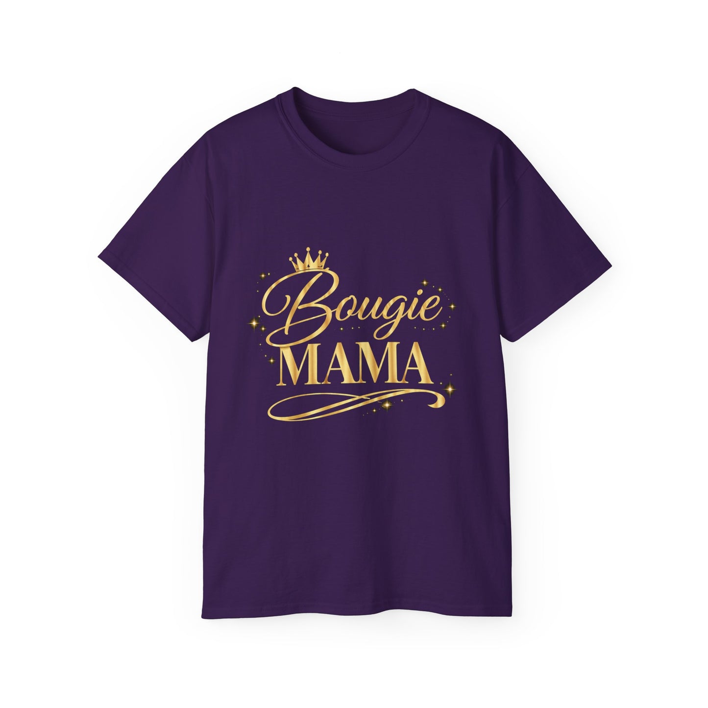 Bougie Mama T-Shirt — Gold Crown Graphic Mom Tee