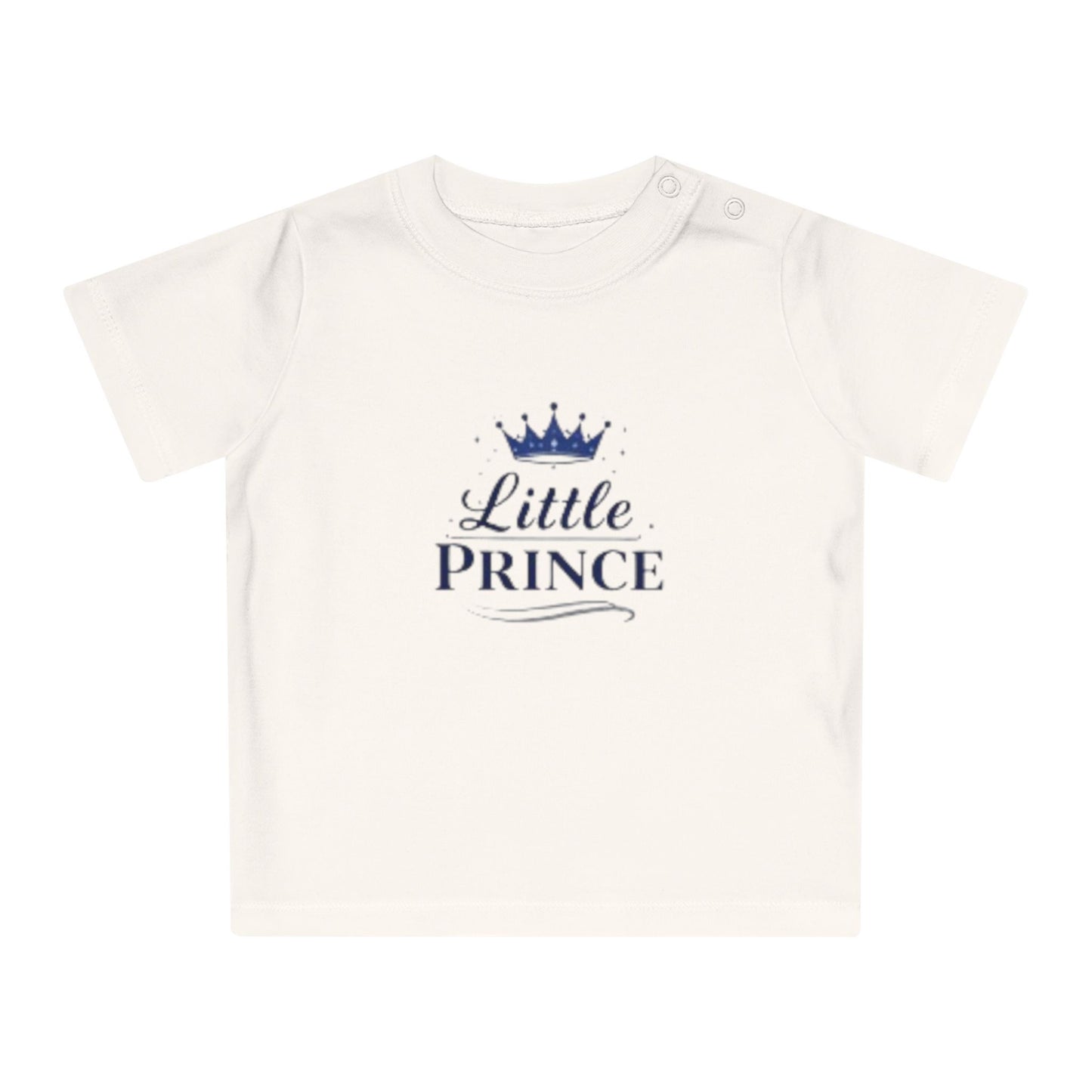 Little Prince Baby T-Shirt (Blue Letters)— Baby Showers, Mother's Day matching tee
