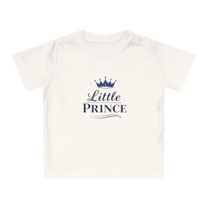 Little Prince Baby T-Shirt (Blue Letters)— Baby Showers, Mother's Day matching tee