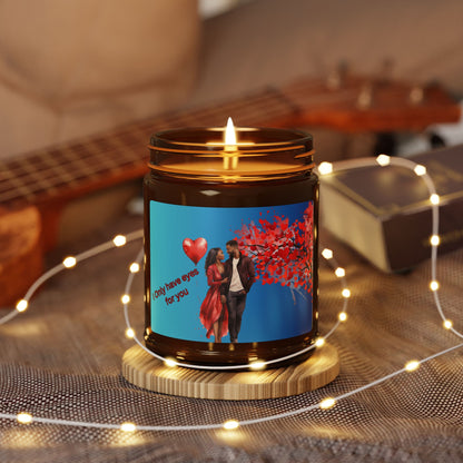 I Only Have Eyes For You-Scented Soy Candle (Multi-Size, Amber Jar)