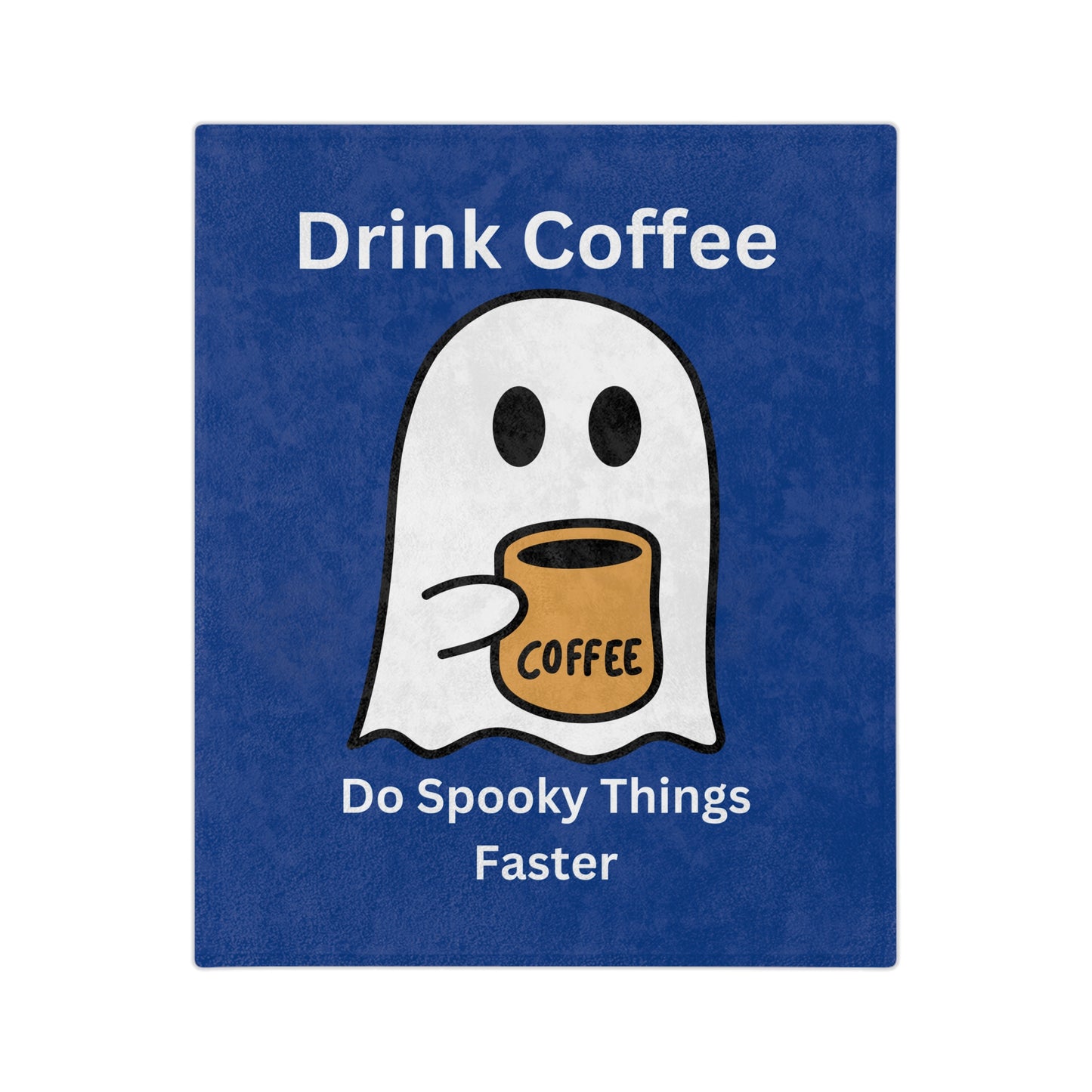 Drink Coffee Ghost-Dark Blue